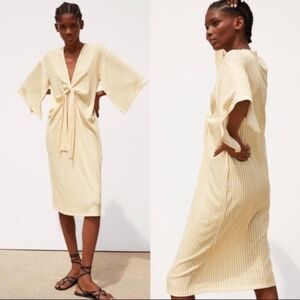 Zara front tie dress